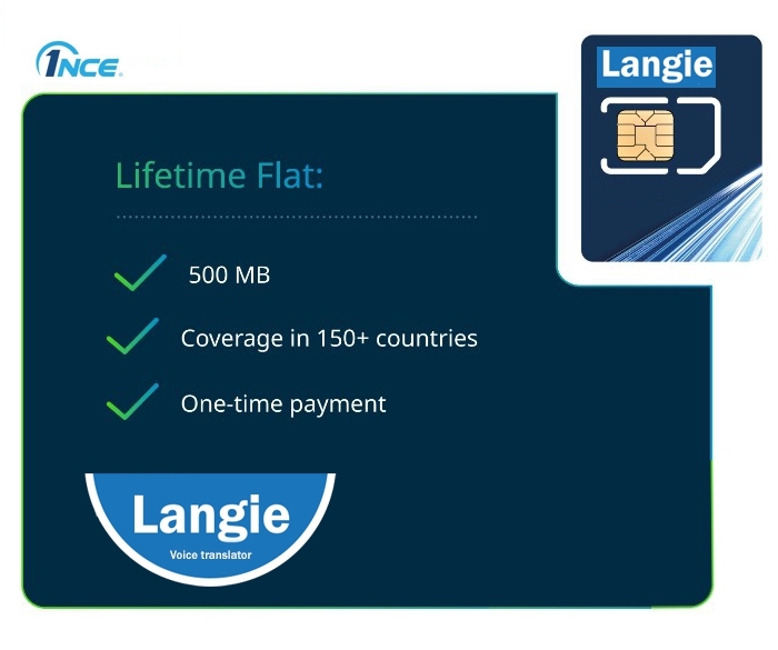 Langie Ultra-SIM, 150 Länder, 2G, 3G, 4G, LTE